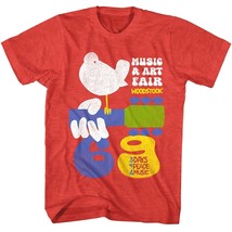 Woodstock Original Poster Men&#39;s T Shirt Hippie Music Art Fair Rock Festival - £23.20 GBP+