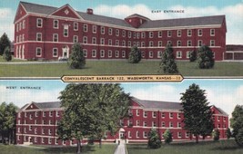 Convalescent Barrack Wadsworth Kansas KS Postcard B29 - $2.99