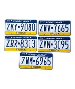 Bulk Lot of 5 Pennsylvania Visitpa Truck License Plate Plates Visit PA - $1,120.73 MXN