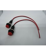 2Pcs Pack Lot 12mm 12V Momentary Round Red 2 Pin Power Button Switch Res... - €10,54 EUR