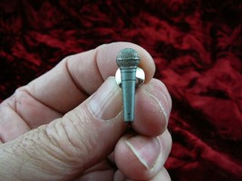 (M-1-C) Short 1&quot; Pewter SHURE SM 58 Microphone Tac pin JEWELRY brooch SM58 - $25.23