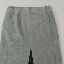 Express Design Studio Women's Gray Front Zipper Rear Slit Pencil Skirt Size 4 image 11