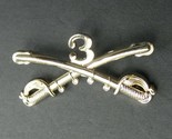 ARMY 3rd CAVALRY REGIMENT SWORDS SABERS BRAVE RIFLES LAPEL PIN BADGE 2.2... - $8.95