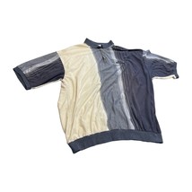 Classics By Palmland Polo Shirt Mens 3XLT Multicolor Striped Cotton Shor... - $24.18