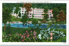 Assembly Inn  From Across Lake Susan Montreat North Carolina Postcard - £5.39 GBP