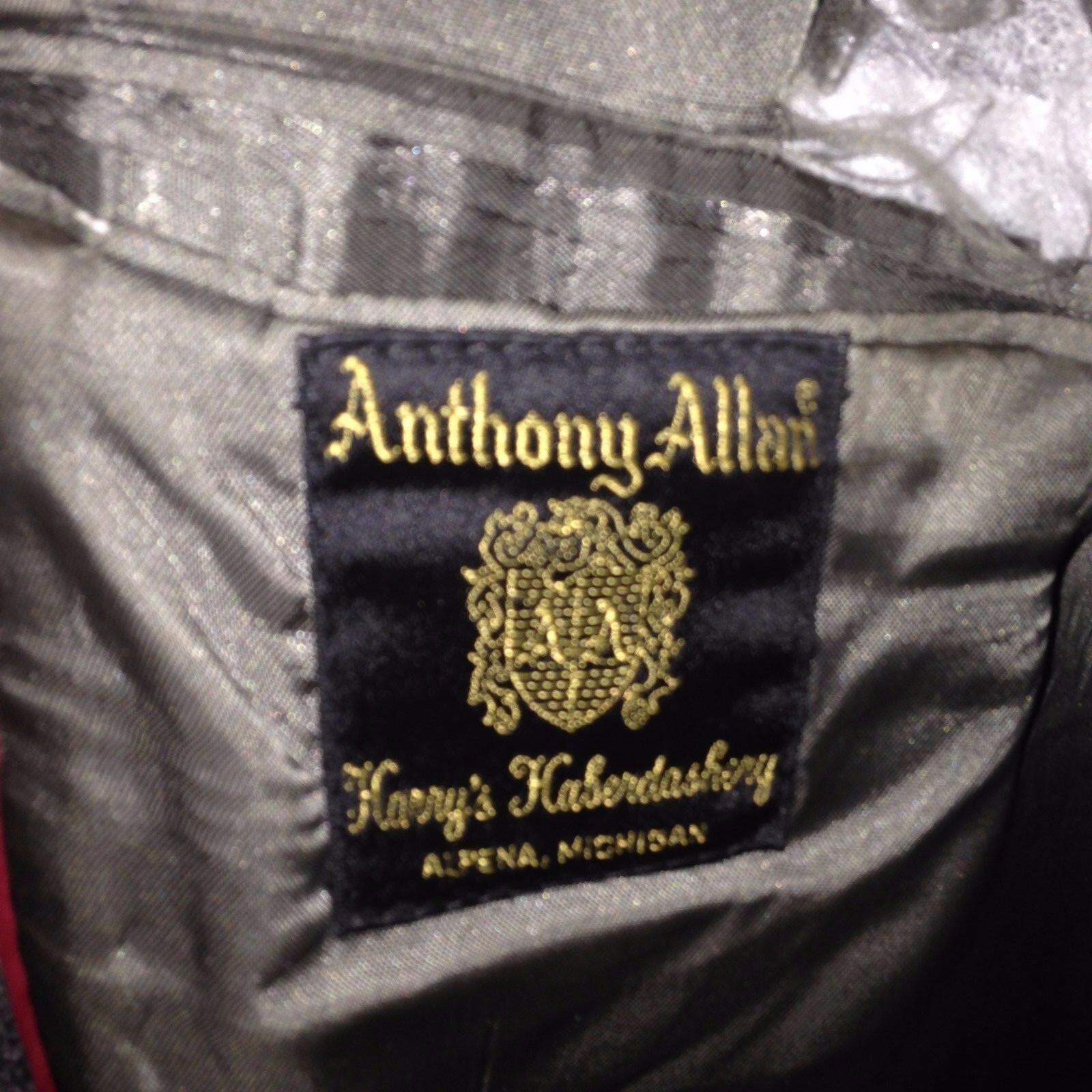 Harris Tweed Blazer Manteau Sport Taille 44L Anthony Allan à Chevrons USA Item image 6