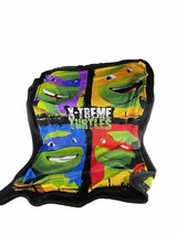 Teenage Mutant Ninja Turtles Fleece Throw Blanket 48&quot; X 33&quot; Extreme Turtles - £6.15 GBP