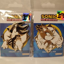 Shadow The Hedgehog Blaze The Cat Enamel Pins Set Official Collectibles - £20.80 GBP