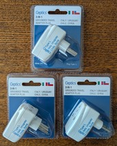 Ceptics 3 Outlet Travel Adapter Plug Type L for Italy - 3 PK  NEW - $370.41 MXN