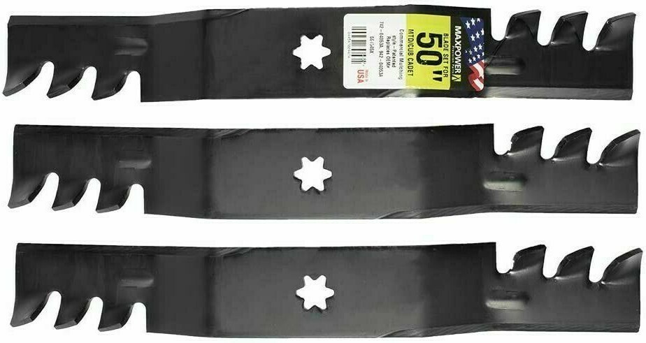 17.9&quot;L x 2-1/2&quot;W Mulching Blades 50&quot; Deck Troy-Bilt Bronco XP Cub Cadet ... - $62.98