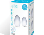 Glas 2 Pc Glass Yoni Eggs Set - Clear - £25.27 GBP