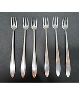 Oneida Patrician 1914 Silver Plate Cocktail Seafood Forks Set of 6 Flatware - €34,10 EUR