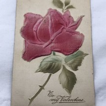 To My Valentine Vintage Postcard Flower Antique Paper Art - £7.86 GBP