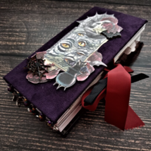 Magic journal handmade Witch junk journal Witchy grimoire thick full wizard - $500.00