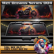 Wet Dreams Biker Series 004 - Truck Back Window Graphics - Customizable - £44.00 GBP+