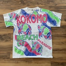 Kokomo Paradise Vtg Ross International Tshirt White Fish 80s 90s Single Stitch - $122.19