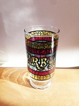 Vintage 70s Arby's Stained Glass Promotional Collectible Tumbler Glass image 1