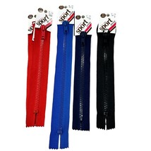 Vintage Sport Zippers Durable NylonFor Jackets Bags &amp; Crafts 7&quot; Red Blue... - $88.27 MXN
