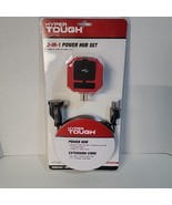 Hyper Tough 3-in-1 Hub Extension Cord With 3 Outlets 3 USB A 1 USB C Ports. - $20.41 CAD