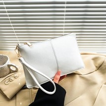 Women Clutch Handbags Envelope Wrist Bags Zipper Long Wallet Solid Color Lady Pa - £86.32 GBP