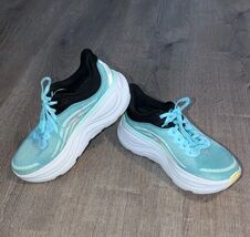 Hoka One One HOKA W Bondi 9 Blue Spark Mint Fluorite Women's Size 7.5 11... - $143.54
