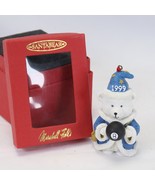 Marshall Field&#39;s 1999 Santa Bear Ornament Blue Wizard 8 Ball Santabear R... - $19.59