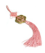 FENG SHUI 8 COIN TASSEL PINK Hanging Cure Good Fortune Love Romance Pros... - $93.53 MXN