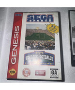 Sega Sports College Footballer&#39;s Sega Genesis Game w/Manual Authetic Tested - $10.77 CAD