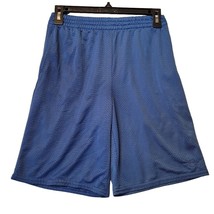 Vintage Starter Blue Lined Mesh Running Sweat Shorts With Pockets Size L... - $11.83