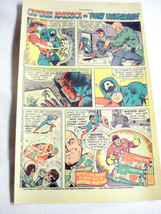 1982 Hostess Fruit Pies Color Ad Captain America in Fury Unleahed - £6.26 GBP