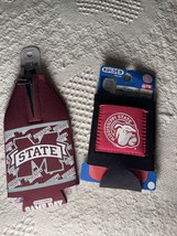 Mississippi State Bulldogs Coozie Koozie Can Bottle Cooler Unisex 2 pcs NEW - £6.15 GBP