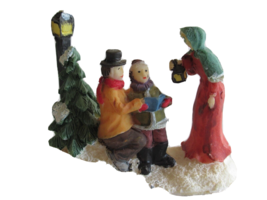 Christmas Village Figurine Man Woman Couple Family Child Boy Son Carolin... - £7.30 GBP