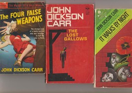 John Dickson Carr 3 Bencolin mysteries inc. 1950 1st pb - £11.79 GBP