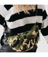 Shirley Sherpa Camo Print Crossbody Bag - $48.51