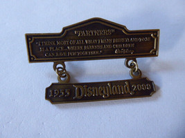 Disney Trading Pins 1711 DL - Bronze Partners Plaque - 45th Anniversary - £25.85 GBP