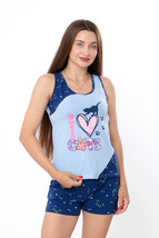 Women’s Pajama Set (Tank Top + Shorts) – Lightweight &amp; Printed Cotton Kn... - $40.11+