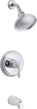 Kohler Ts395-4-Cp Devonshire Rite-Temp Bath And Shower Valve Trim With L... - £135.25 GBP