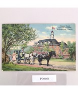 Colonial Coach in Front of Capitol Williamsburg VA 1940s Linen Postcard ... - $17.78 CAD