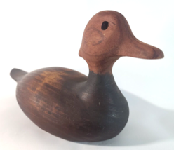 Old Antique Vintage Figural Hunting Duck Decoy Carved Wood - $32.71