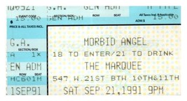 Morbid Angel Concert Ticket Stub September 21 1991 New York City - £19.32 GBP