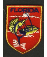 VINTAGE FLORIDA STATE EMBROIDERED CLOTH SOUVENIR TRAVEL PATCH - $94.24 MXN