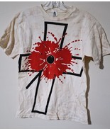 Rare Vintage The Alarm Tour 90s Graphic Short Sleeve White Small Size Shirt - $63.92 CAD