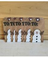 Lot of 6 New Unused Christmas Gift Tags Snowman - $19.99