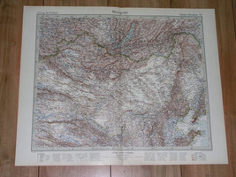 1925 Original Vintage Map Of Mongolia / China Russia - £27.85 GBP