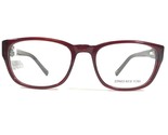 Jones New York J748 RUBY Brille Rahmen Rot Quadratisch Voll Felge 51-18-140 - $32.35