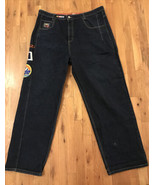 Jeff Hamilton NASCAR Patchwork Jeans Ricky Rudd Jeans  Mens 42x34 Rare J... - £40.08 GBP