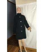 Ellen Tracy Women&#39;s Coat Size 10 Vintage Angora Wool Blend Black and Car... - £48.52 GBP