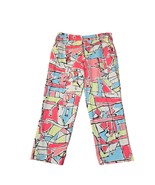 Talbots Petites Womens Size 6 Cropped Pants Mid Rise Geometric Colorful ... - $17.17