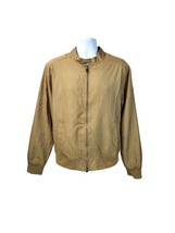 Goodfellow &amp; Co Men&#39;s Classic Lightweight Brown Bomber Jacket, Water Res... - $41.00