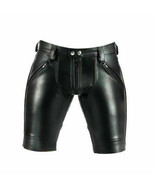 34&quot; Mens Real Cowhide Leather Short Slim Fit Leather Clubwear Leisure Bo... - $1,495.40 MXN